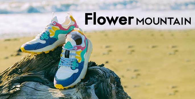 Nuova collezione sneakers flower mountain le inconfondibili scarpe da uomo e donna dal design unico e alla moda